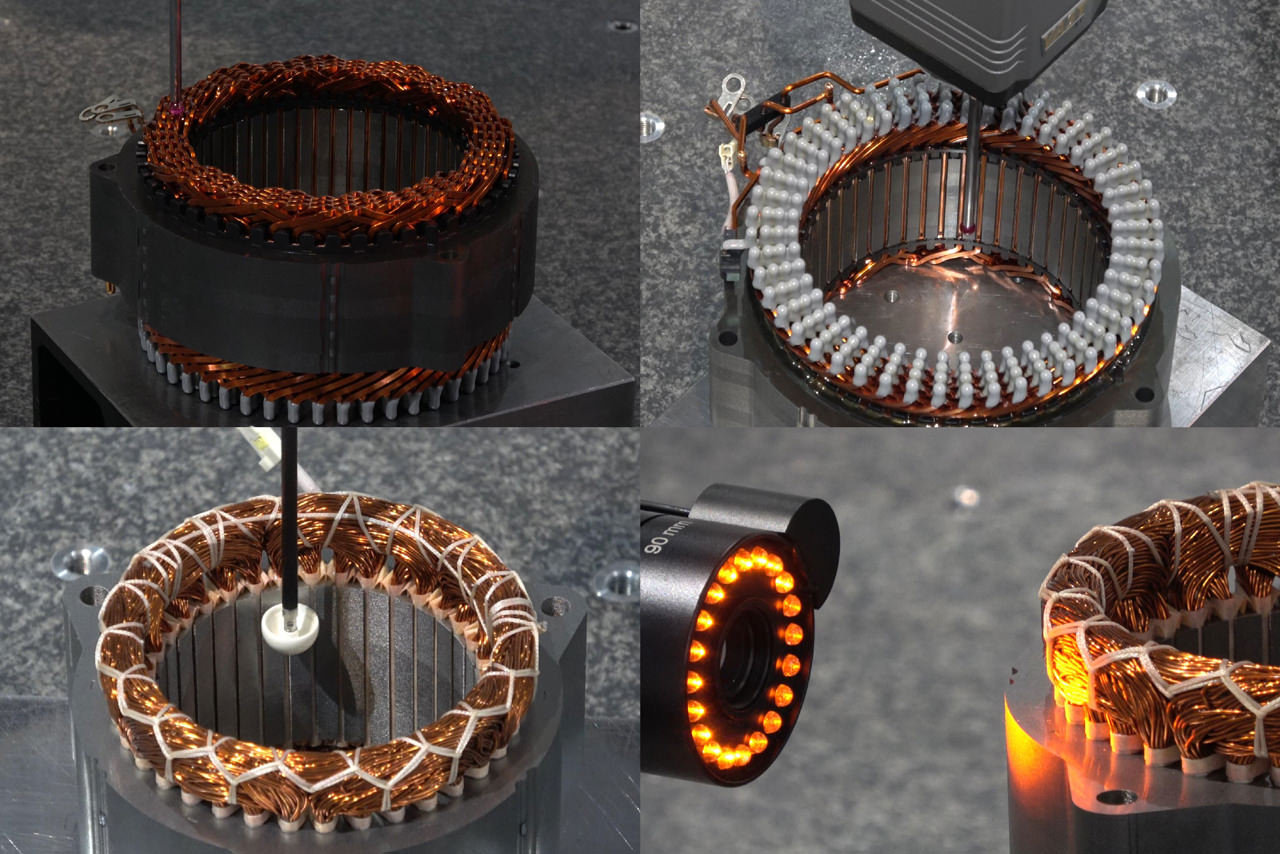 電動車用駆動モータの生産工程における三次元計測 - Stator -