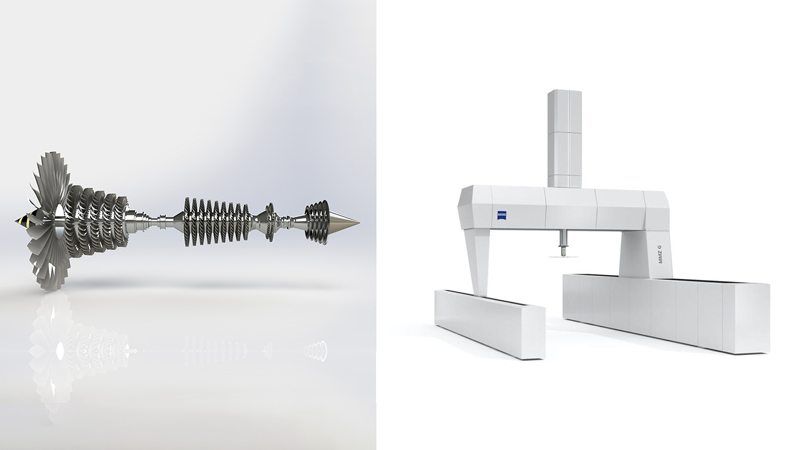 3D Measurement of Aircraft Engine Components in the Production Process - Shafts